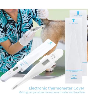 Disposable Digital Thermometer Covers - 100 Probe Sleeves for Oral & Rectal Thermometers - Buy Online on GoSupps.com