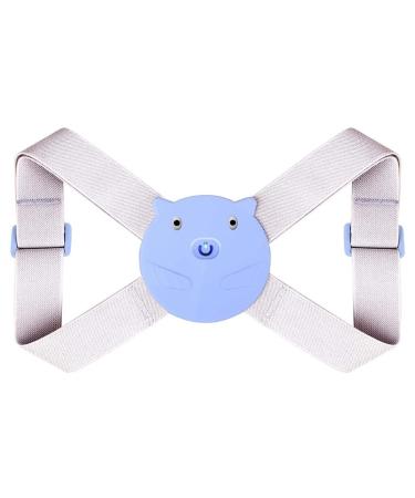 Back Posture Corrector Adjustable Support Straps Children's Adult Students Writing Back Sitting Posture Correction Belt Smart Sensor Vibration Reminder (Color : Blue) (Blue) favorite gift lofty