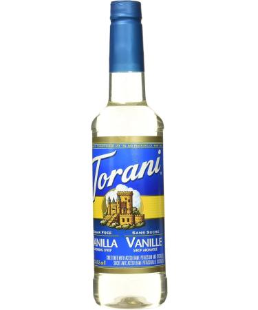Torani Sugar Free Vanilla Syrup PET Bottle 750 milliliters & Caramel Squeeze Sauce 16.5 Fluid Ounce - Buy Online on GoSupps.com