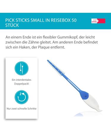 Edel+White Pick Sticks - Travel Box of 50 Pcs | Premium Oral Care for On-the-Go - Buy Online on GoSupps.com