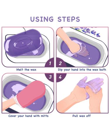 Large 4000ml Paraffin Wax Machine for Arthritis Relief - Hypoallergenic Paraffin Bath for Soft Skin - Dark Purple Design - Buy Online on GoSupps.com