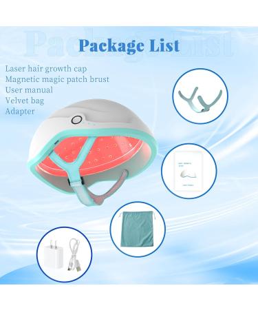 Laser Hair Growth Cap Red Light Therapy Helmet for Hair Regrowth FDA Cleared Hair Loss Treatment for Men and Women with Thinning Hair Rechargeable Hair Growth Product - Buy Online on GoSupps.com