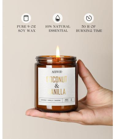 AOOVOO Candle Set - Premium Scented Soy Candles for Home | Aromatherapy with Eucalyptus Vanilla Lilac & Lavender - 4PC Gift Set - Buy Online on GoSupps.com