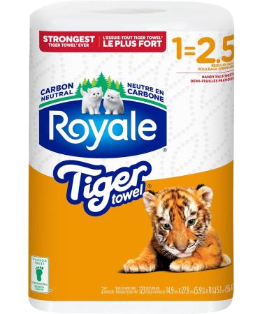 Royale Tiger Strong Paper Towel 1 Equal 2.5 Rolls 123 Sheets per Roll - Buy Online on GoSupps.com