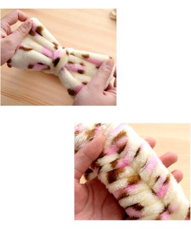 Demarkt Bowknot Hairband - Leopard Pink Makeup & Cosmetic Shower Headband for Women | International Shipping - Buy Online on GoSupps.com