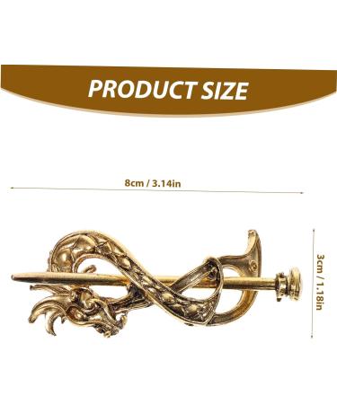 minkissy Hair Accessories Hair Barrettes Hair Clips High Bun Clip Hair Sticks for Buns Hair Bun Holder Vintage Hair Cuffs Circle Hair Clip Cage Clips Hair Bun Clip Alloy Metal With Stick - Buy Online on GoSupps.com