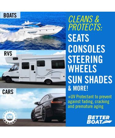 Boat Cleaner Wipes with UV Protection - Marine, Car, & Boat Interior/Exterior Clean and Protect - 80 Wipes - Buy Online on GoSupps.com