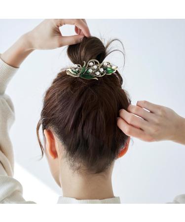 minkissy Rhinestone Hair Clips Rhinestone Hair Barrettes Spring Hair Clips Barrettes Green Hair Clips Pearl Hair Barrettes Green Crystal Barrette Rhinestone Hair Pins Headgear Miss French - Buy Online on GoSupps.com