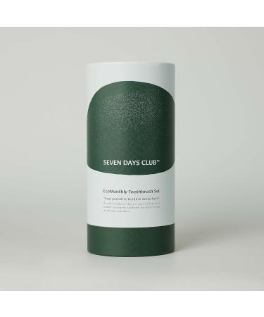 SEVEN DAYS CLUB Charcoal Toothbrushes - Set of 12 Soft Bristles Plant-Based Handles Ultra-Thin Charcoal-Infused for Adults - Eco-Friendly Oral Care - Buy Online on GoSupps.com