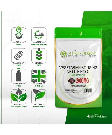 Stinging Nettle Root Capsules 2000mg | 60 Count | Vegan-Friendly | ISO Certified UK Manufacturer - Buy Online on GoSupps.com