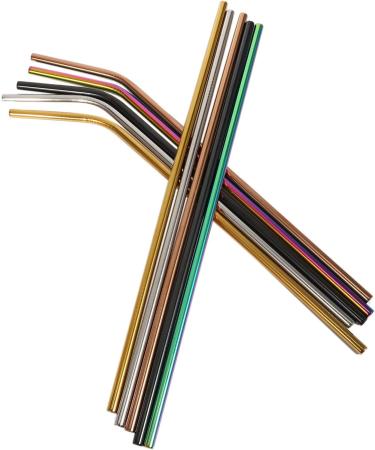 Plumflex Reusable Stainless Steel Straws 10 Extra Long 10.5inch Metal Drinking Straws with 2 Brushes and Carry Bag Environment- for 20/30oz Tumblers Beverage  - Buy Online on GoSupps.com