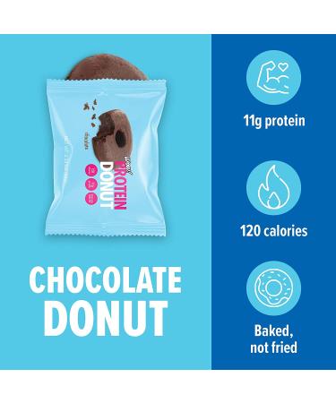 Wow! Protein Donuts - High Protein, Low Carb, Low Calorie & Low Sugar Snack (Chocolate, Pack of 4) - Buy Online on GoSupps.com