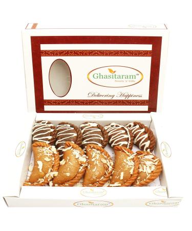 Ghasitaram Gifts Holi Sweets Holi Gifts Holi Hamper Chocolate and Traditional Gujiyas Box