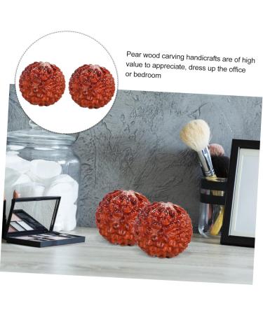 Beavorty 6 STK Carving Manual Massage Hand Exercise Balls - Chinese Acupressure Wooden Toys for Relaxation & Wellness - Buy Online on GoSupps.com