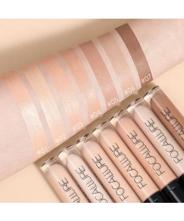 FOCALLURE 2PCS Matte Concealer - Full Coverage Waterproof Corrector for Dark Circles - Light Cream 0.42 Fl Oz - Buy Online on GoSupps.com
