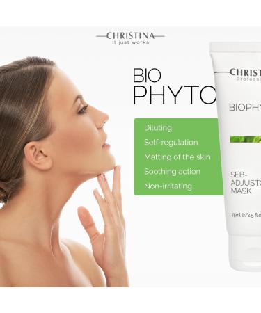 CHRISTINA Bio Phyto Seb-Adjustor Facial Mask 75ml | Acne Blackhead & Oil Control Face Mask | Nourishing Moisture Complex | All Skin Types - Buy Online on GoSupps.com