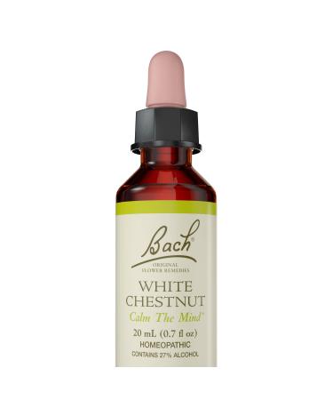 Bach Original Flower Remedies, White Chestnut for Calming Repetitive Thoughts, Natural Homeopathic Flower Essence, Holistic Wellness and Stress Relief, Vegan, 20mL Dropper