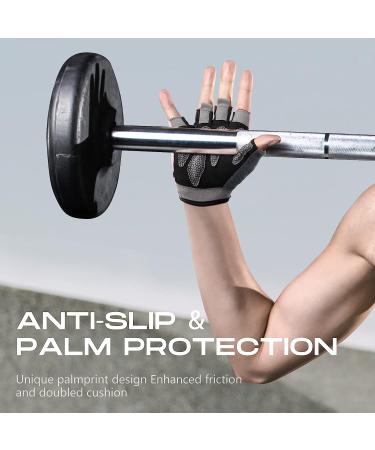 LIFECT Essential Breathable Workout Gloves - Fingerless Gym Gloves for Powerlifting - Pink Small Size - Men and Women - Buy Online on GoSupps.com
