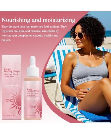 Sunless Tanning Drops Naturally Boost Body Natural Tanner 60ml Long Lasting Keep Nourished For Face Enhancing Skin Tone Without The Sun Damage Your For A Genuine Sun-Kissed Glow For All Types - Buy Online on GoSupps.com