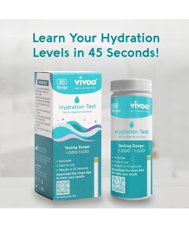 Vivoo Hydration Test Strips | Fast & Accurate Results in 45 Seconds | Optimize Hydration Levels Affordably - Buy Online on GoSupps.com