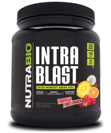 NutraBio Labs Intra Blast Intra Workout Amino Fuel Tropical Fruit Punch 1.6 lb (723 g)