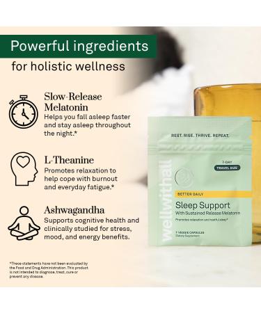 Omega-3 Fish Oil Supplement Supports Heart and Eye Health (60 Softgel Capsules) & Sleep Support with Sustained-Release Melatonin (7 Capsules Travel Pack) - Buy Online on GoSupps.com