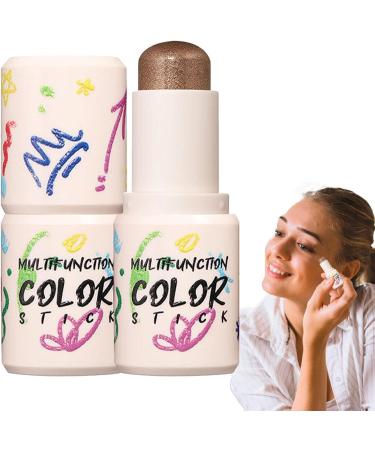 Matte Eyeshadow Stick Shimmer Cream Eyeshadow Stick Highlighter Makeup Pencil Eye Shadow Brightener Stick Waterproof & Long Lasting Aezon Pearl-11 - Buy Online on GoSupps.com