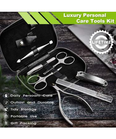 BEZOX 5 Pcs Nail Clipper Set - Wide Jaw Opening, Premium Stainless Steel, Sharp & Sturdy Clippers for Fingernail and Toenail - Light Silver - Buy Online on GoSupps.com