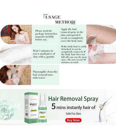 G n rique Hair Removal Spray - Hair Removal Spray for Women's Body Hair Moisturizing Hair Removal Spray for Arms Chest Back Legs Underarms and Private Areas - Buy Online on GoSupps.com