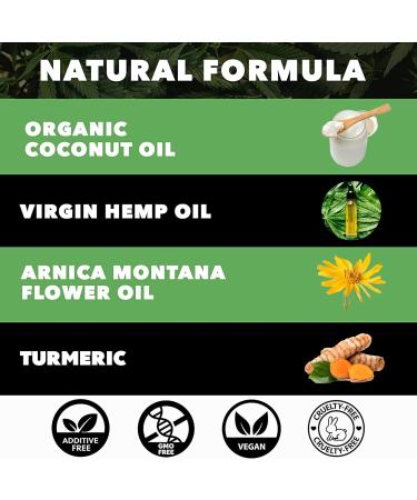 Hemp & Arnica Cream 8oz - Natural Pain Relief for Joints & Muscles - Made in USA - Fast-Acting Menthol Rub - Buy Online on GoSupps.com