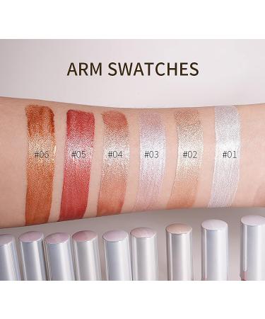 Vodisa Liquid Glitter Eyeshadow Set 06 - Long Lasting, Waterproof Shimmer Cream Eye Shadow for Brightening and Highlighting - Buy Online on GoSupps.com