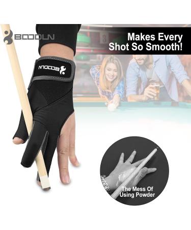 Lion Helper Left Hand Billiard Gloves - 3 Fingers Snooker Queue Splicid Process Black L - Ideal for Men & Women - Buy Online on GoSupps.com