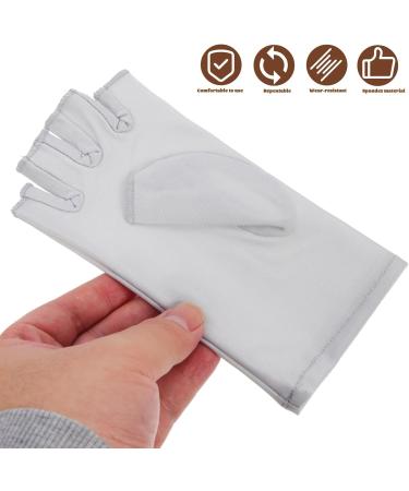 LALAFINA 1 Pair UV Glove Gel Manicures Glove Fingerless UV Protective Gloves Anti UV Gloves for Gel Manicures Protect Your Skin - Buy Online on GoSupps.com