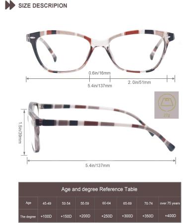 HEEYYOK Women s 4-Pack Cat Eye Reading Glasses - 2.50 Readers Lightweight & Flexible Design Colorful Patterns to Look Younger - Buy Online on GoSupps.com