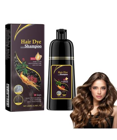 Shantou Yingji Hair color shampoo 200 ml shampoo for colored hair smoothing shampoo Hair Dye Shampoo 3in1 cleansing and repairing shampoo brown hair2