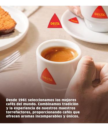 Delta Caf s - Caf en grains d'espresso 2 paquets de 1 kg intensit 14 m lange de grains de caf Arabica robuste avec torr faction naturelle tr s aromatique avec des notes de pop-corn et d' pices - Buy Online on GoSupps.com
