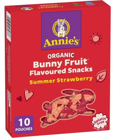 ANNIE'S - FAMILY PACK SIZE - Organic Fruit Flavoured Snacks Berry Pack of 10 Pouches & FAMILY PACK - Organic Fruit Flavoured Snacks Strawberry Pack of 10 Pouches Fruit Snack + Snacks Strawberry - Buy Online on GoSupps.com