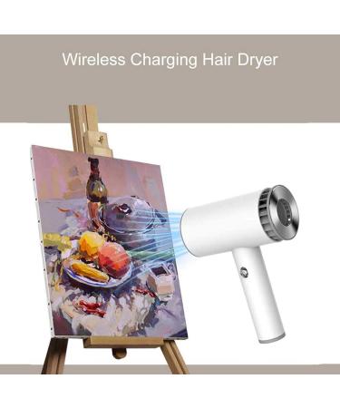 Portable Wireless Hair Dryer Cordless Hair Dryer Travel Blow Dryer USB Rechargeable Handheld Hair Dryer for Art Painting/Home/Outdoor - Buy Online on GoSupps.com