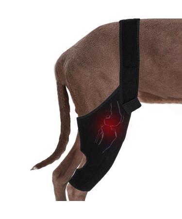 Dog Hinds Leg Support | Dog Leg Protector High Elasticity Hip Support Breathable Dog Leg Protector with Metal Strip for Small Dog Hersil Black Medium