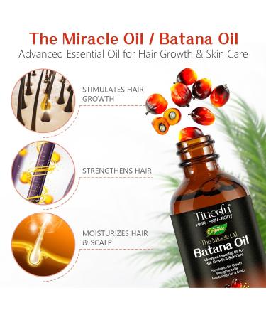 100% Pure Organic Batana Oil for Hair Growth Eyelashes & Eyebrows - Natural Moisturizing & Repair Oil for Aromatherapy & Body Use - Buy Online on GoSupps.com