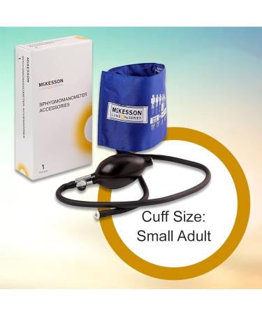 McKesson LUMEON Blood Pressure Cuff and Bulb Royal Blue Adult Small 19-27 cm - 1 Count - Buy Online on GoSupps.com