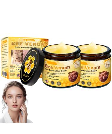 ODALIT Bee Venom skin Restoration Cream Bee Venom Skin Treatment Cream Effectively Reducing Blemishes Firms and lifts skin(2PCS)