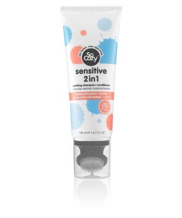 So Cozy Sensitive 2-in-1 Shampoo + Conditioner For Kids Hair | Soothing and Purifying | 6.7 fl oz | No Parabens Sulfates Synthetic Colors or Dyes