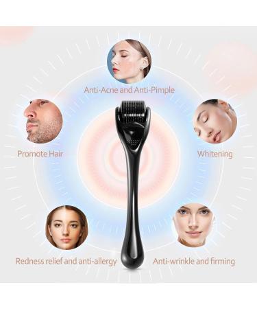 Jurcicat Dermaroller for Beard Growth & Facial Skin Care - 540 Needles Microneedling Roller for Anti-Aging & Scarring (0.5mm) - Buy Online on GoSupps.com