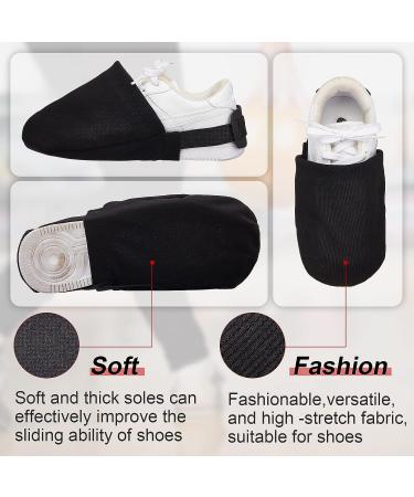 Zhanmai Bowling Shoe Covers - 2 Pairs Black Slider for Women and Men - Buy Online on GoSupps.com