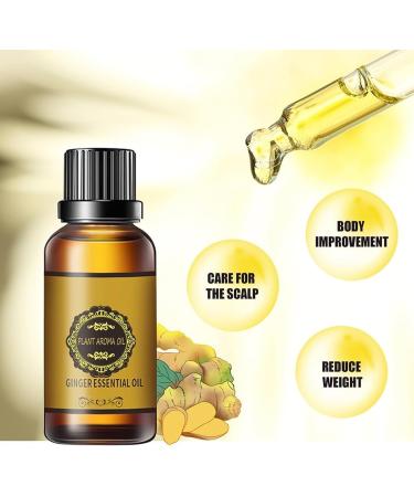 Lovilds Lymphatic Drainage Ginger Oil 30ml - Natural Ginger Massage Oil for Skin Health & Weight Loss - Buy Online on GoSupps.com