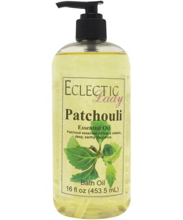 Patchouli Bath Oil by Eclectic Lady  16 oz 16 Ounce - Buy Online on GoSupps.com