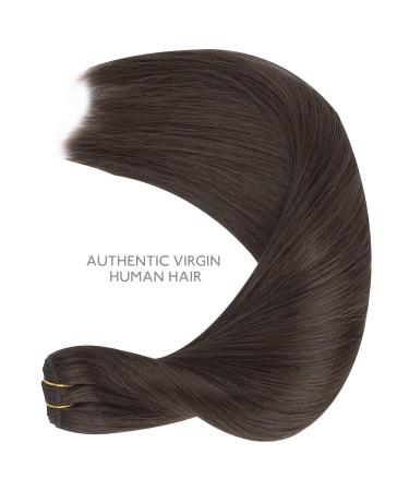Buy 40cm Real Hair Extensions | 80g Dark Brown Remy Weft Sew-In Tresses for a Natural Look - Buy Online on GoSupps.com