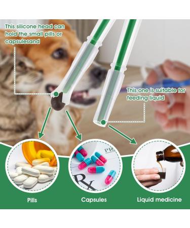 DSLSQD 2 Pieces Cat Pill Shooter Pill Popper for Cats Pet Pill Shooter Cat Pill Popper Pet Pill Dispenser for Cats Dogs Small Animals Feeding Pills Water and Milk (Green+Red) - Buy Online on GoSupps.com