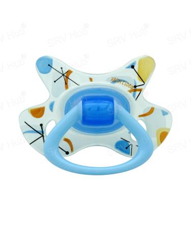 Buy Geo Silicone Pacifier Set - BPA-Free Jaw-Friendly Pacifiers for Babies (Blue & Pink) | Unisex Newborn Essentials 0-6 Months - Buy Online on GoSupps.com